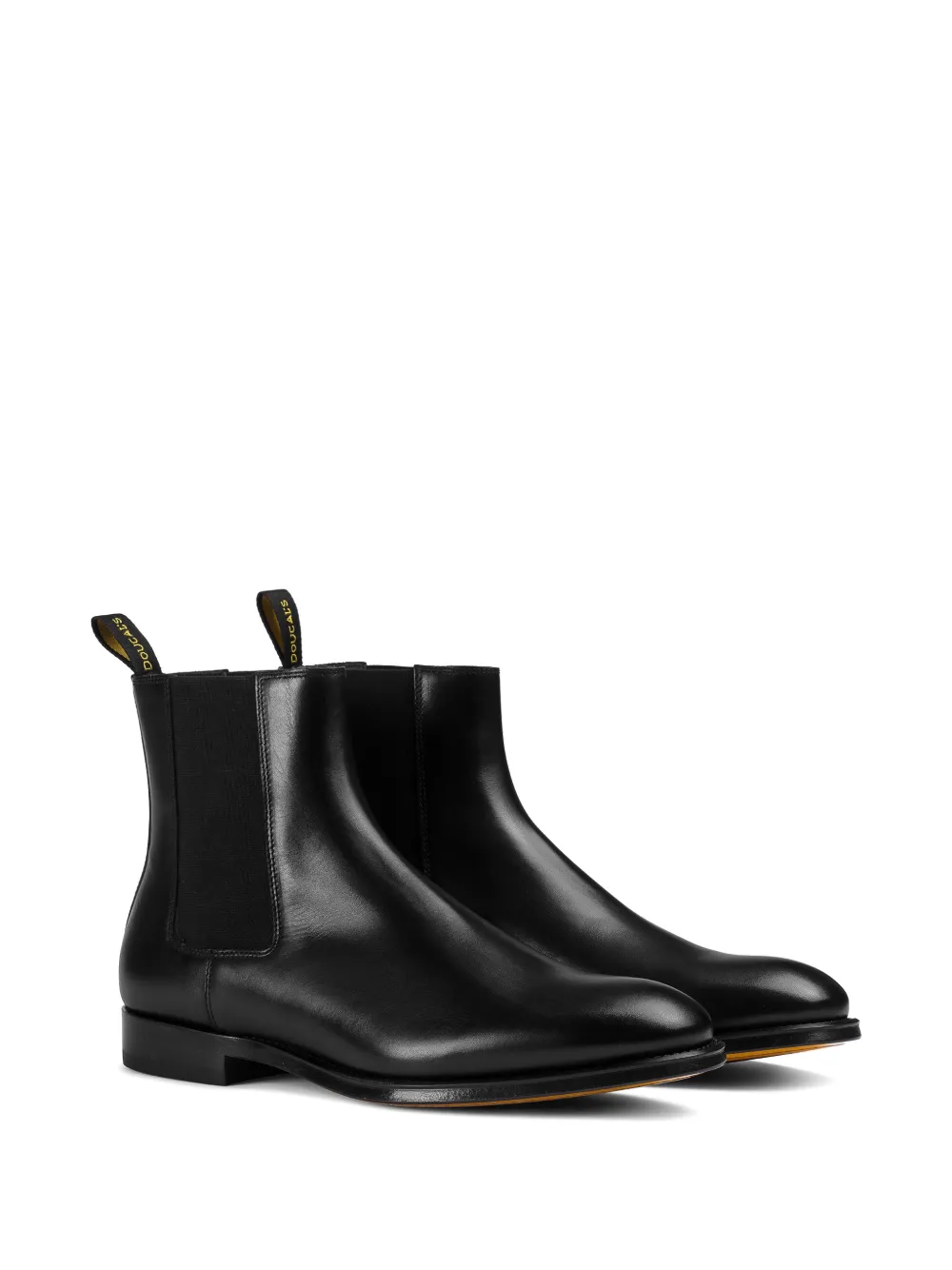 Doucal's elasticated-panel pull-tab ankle boots Zwart