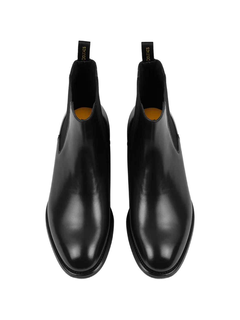 Doucal's elasticated-panel pull-tab ankle boots Zwart