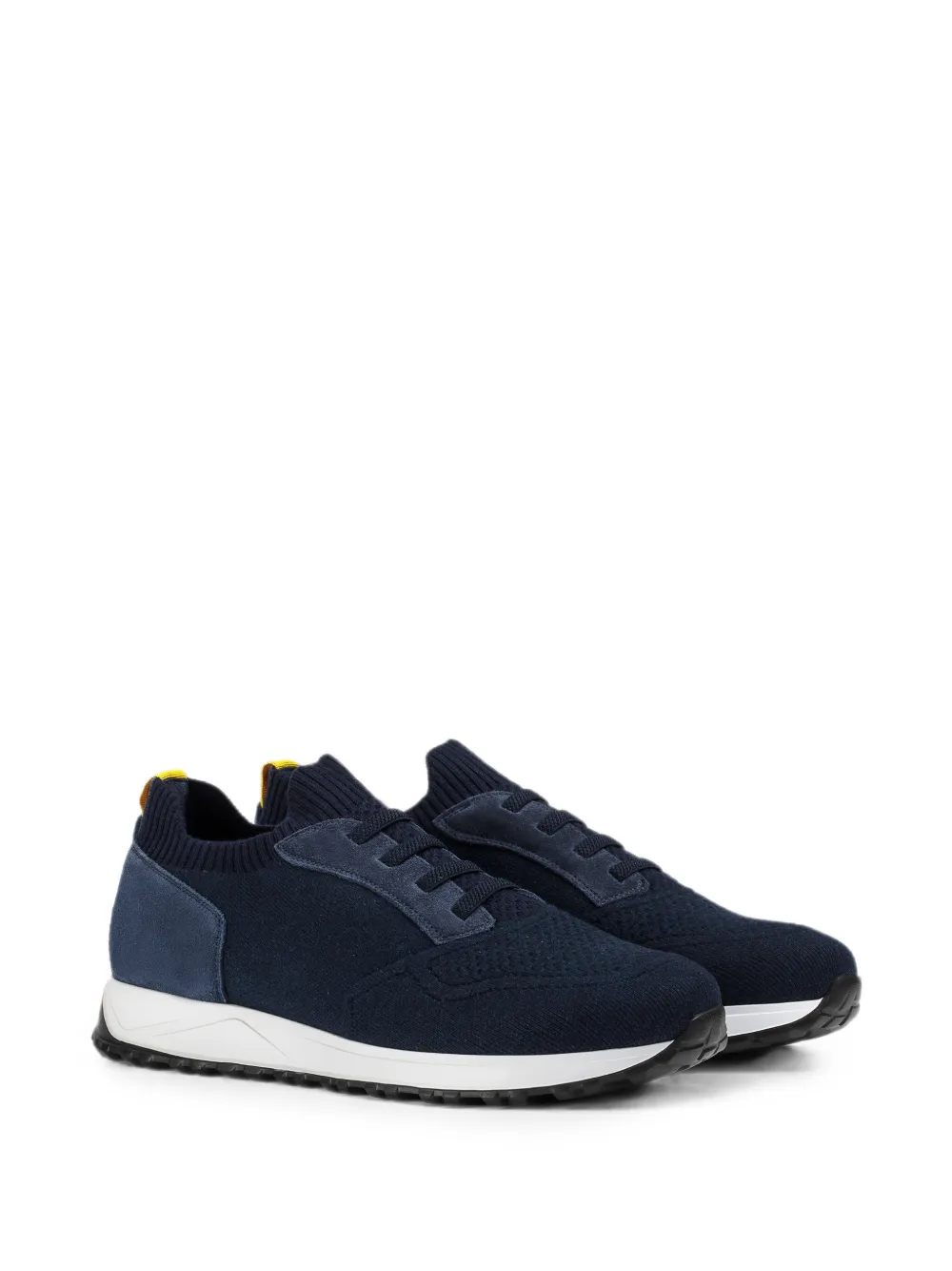 Doucal's knitted panelled sneakers Blauw