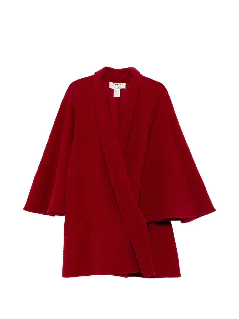 A.N.G.E.L.O. Vintage Cult Mantella con revers a scialle e maniche a campana anni '80 - Rosso