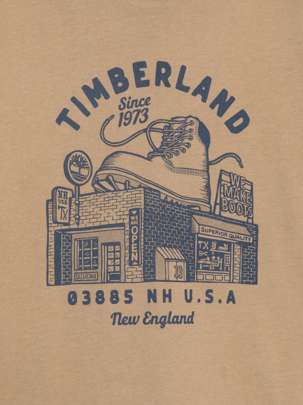 Timberland Kids graphic-print T-shirt Bruin