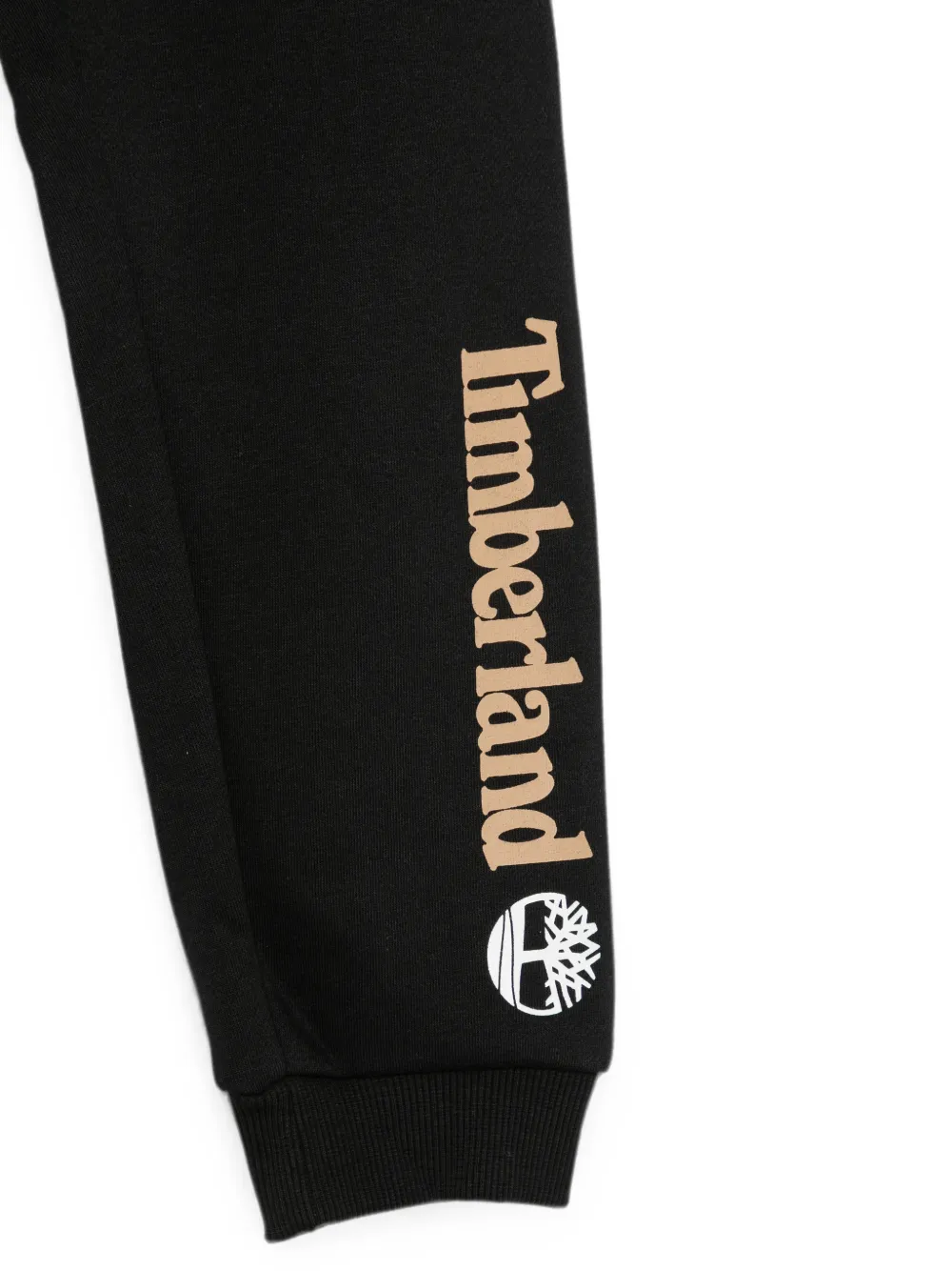 Timberland Kids Trainingsbroek met logoprint en trekkoord Zwart