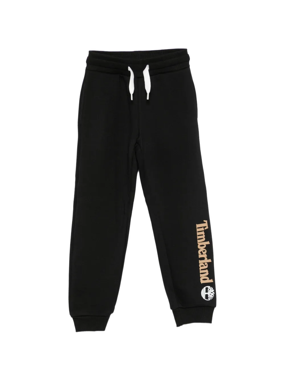 Timberland Kids Pantaloni sportivi con coulisse e stampa logo - Nero