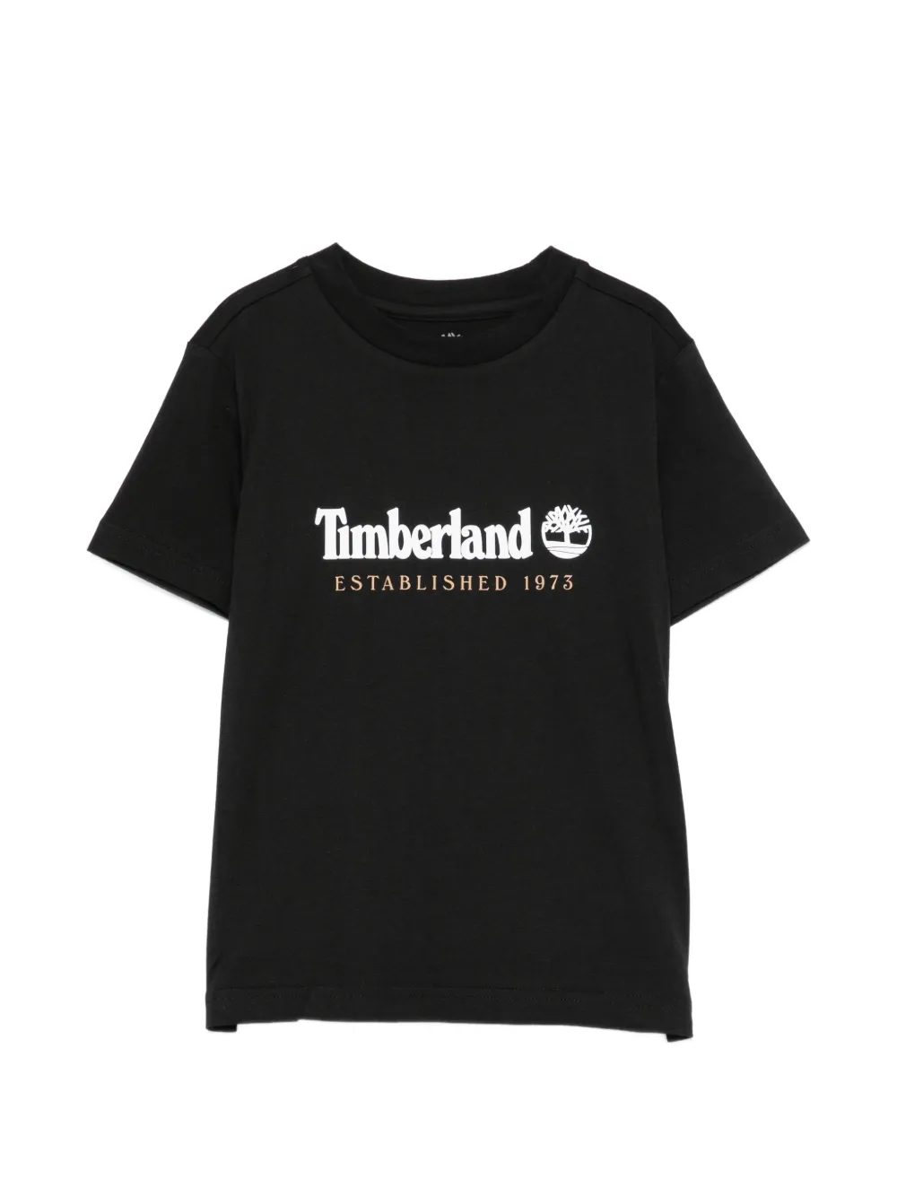 Timberland Kids logo-print T-shirt - Nero