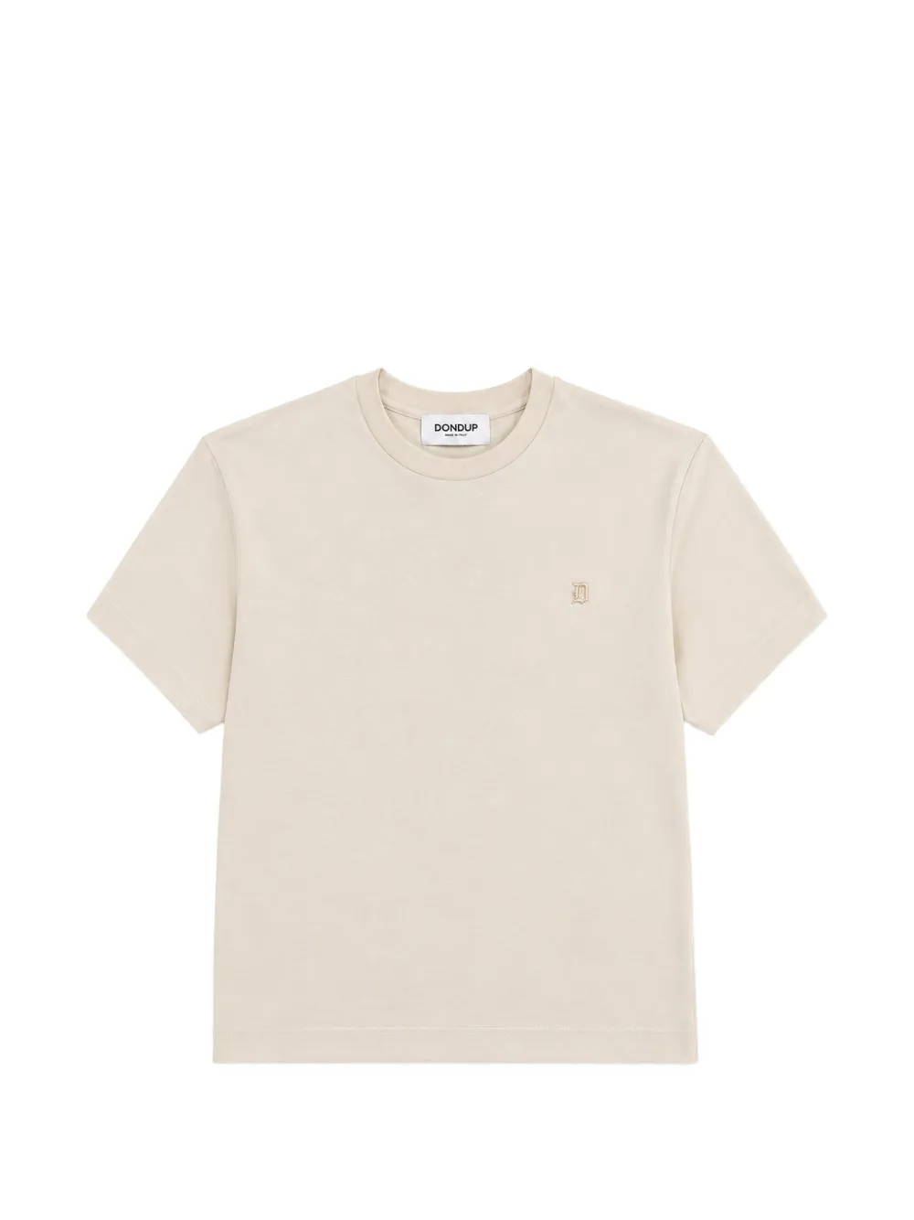 DONDUP KIDS logo-embroidered T-shirt - Nude
