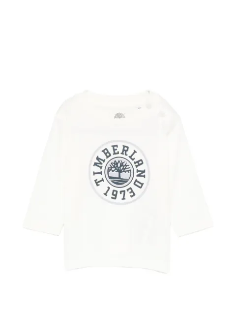 Timberland Kids logo-print shoulder-button top