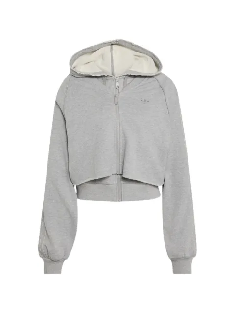 adidas hoodie à effet superposé et bords bruts