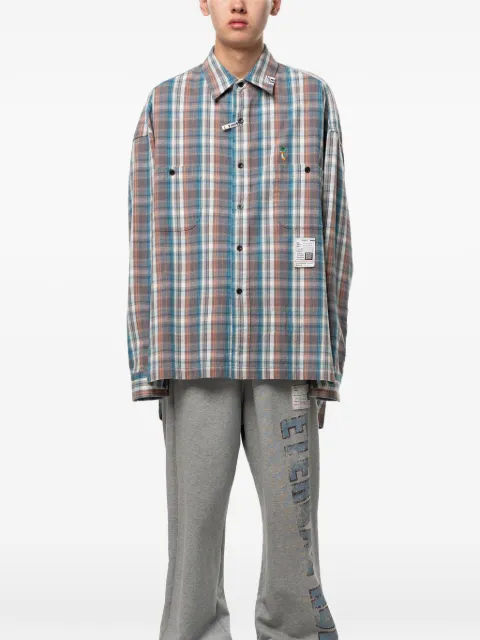 Maison MIHARA YASUHIRO check long sleeve shirt