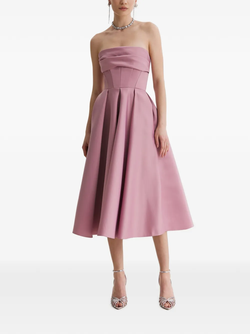 FRAMBOISE Napea strapless dress - Rosa