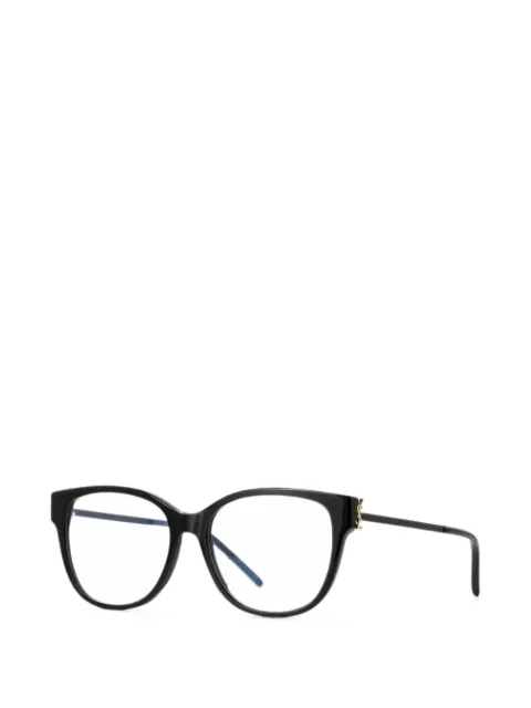 Saint Laurent YSL-plaque cat-eye glasses