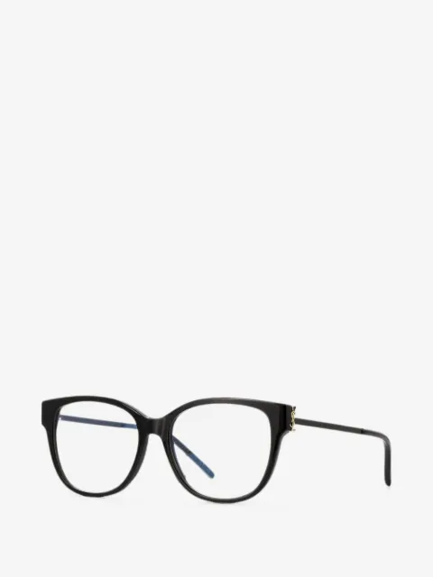 Saint Laurent YSL-plaque cat-eye glasses