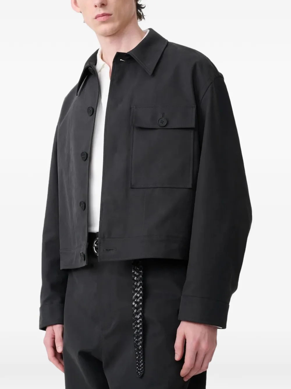 Studio Nicholson Drey shirtjack Grijs
