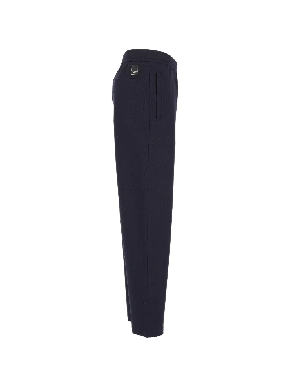 Emporio Armani Piqué Travel Essential jersey broek Blauw