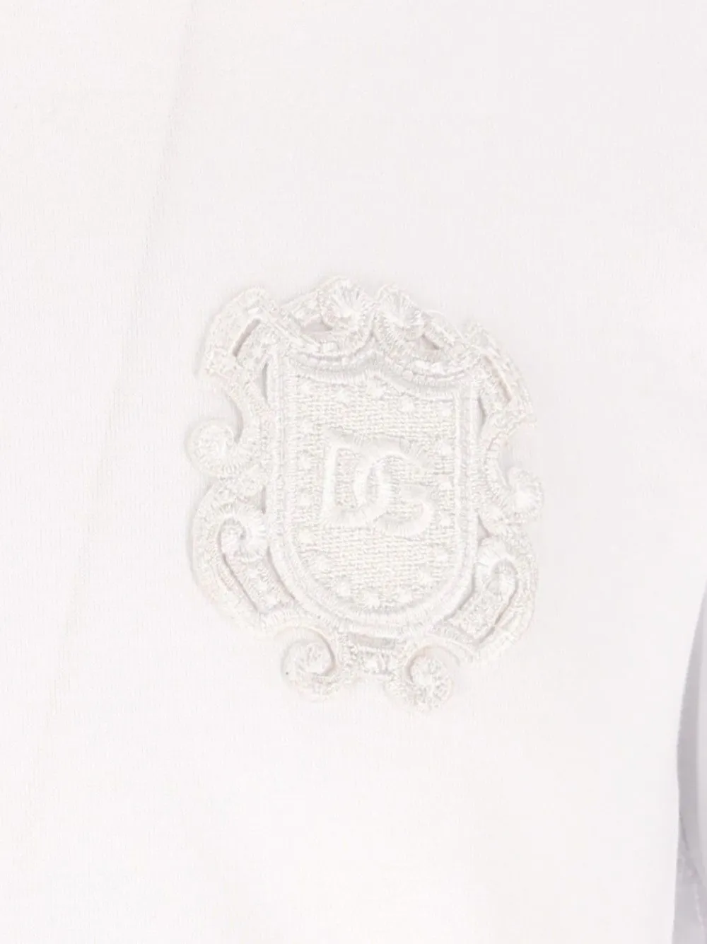 Dolce & Gabbana T-shirt met geborduurd logo Wit