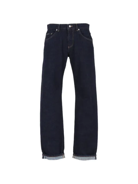 Dolce & Gabbana logo-embroidered jeans