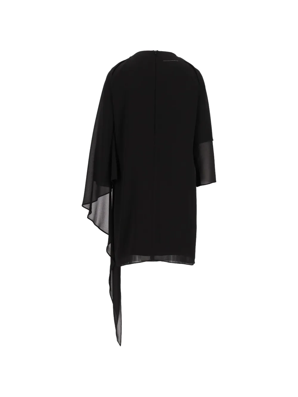 MM6 Maison Margiela Gelaagde mini-jurk met cape-stijl Zwart