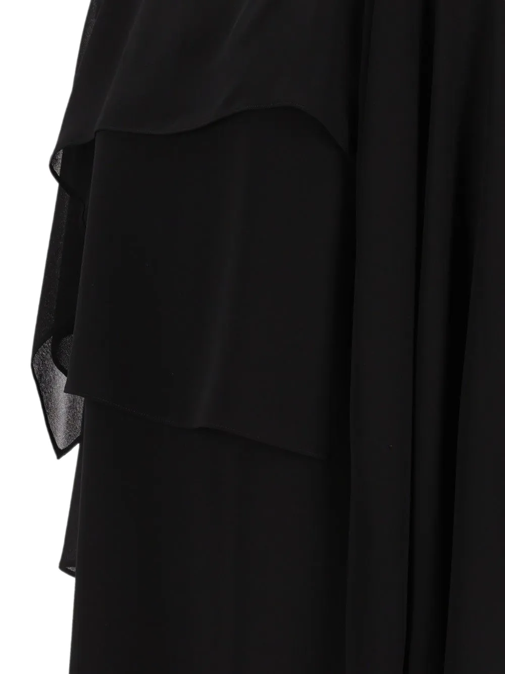 MM6 Maison Margiela Gelaagde mini-jurk met cape-stijl Zwart