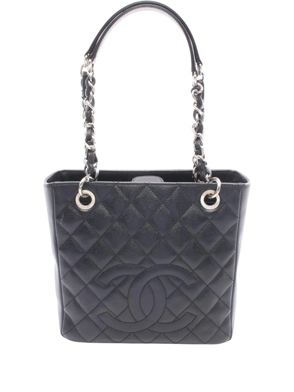 CHANEL Pre-Owned 2013-2014 Caviar Petite Shopping tote bag - Nero