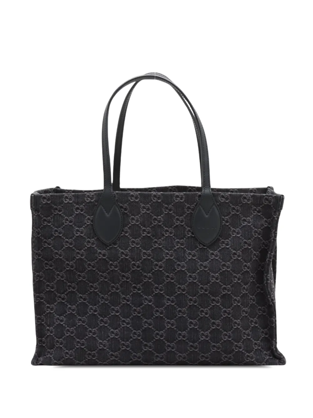 Gucci Pre-Owned 2000-2015 Large GG Denim Ophidia tote bag - Nero