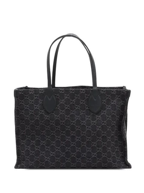 Gucci Pre-Owned 2000-2015 Large GG Denim Ophidia tote bag