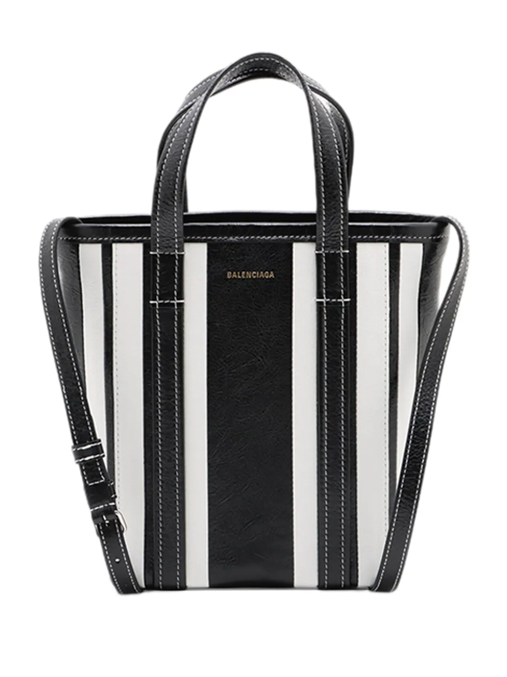 Balenciaga Pre-Owned 2018-2026 Small Barbes East West Tote satchel - Schwarz