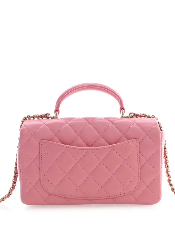 CHANEL Pre-Owned 2021-2026 クラシック レザーサッチェルバッグ ミニ