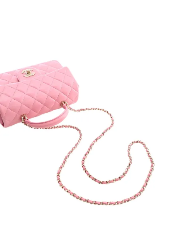 CHANEL Pre-Owned 2021-2026 クラシック レザーサッチェルバッグ ミニ