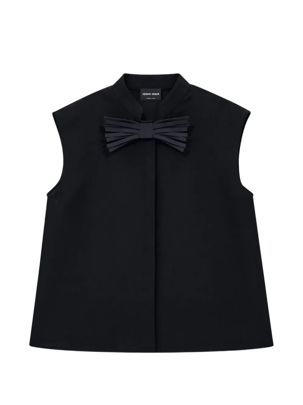 Giorgio Armani bow-detail sleeveless blouse