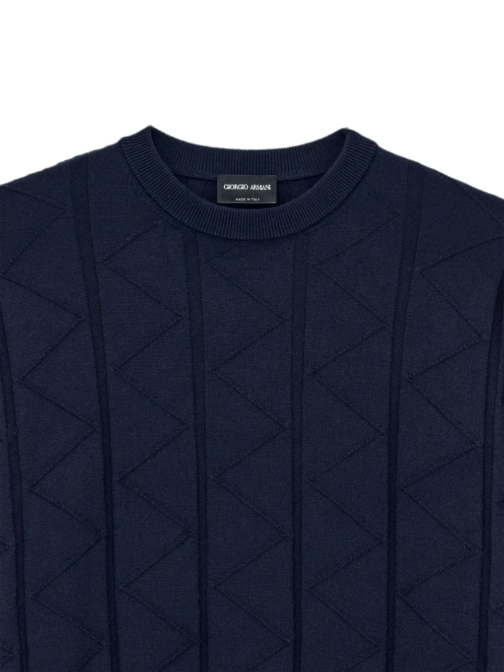 Giorgio Armani Trui met geometrisch patroon Blauw
