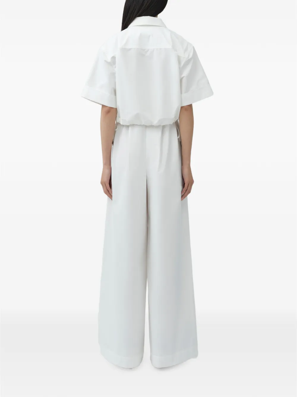 SIMKHAI Ryett cropped blouse Wit