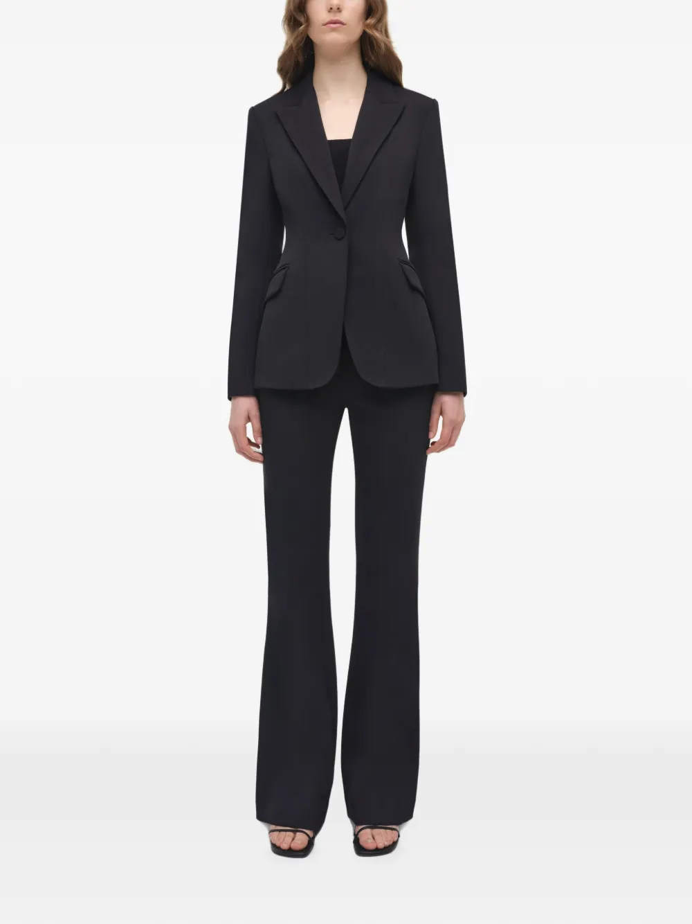 SIMKHAI Meyers twill blazer Zwart