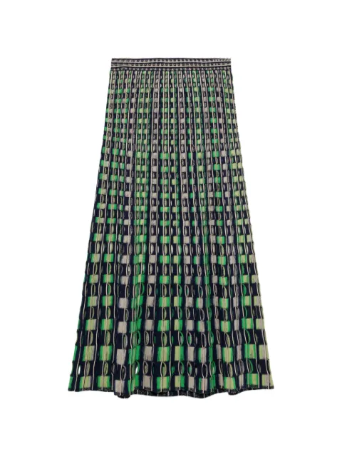 Simkhai Drue eyelet-knit midi skirt