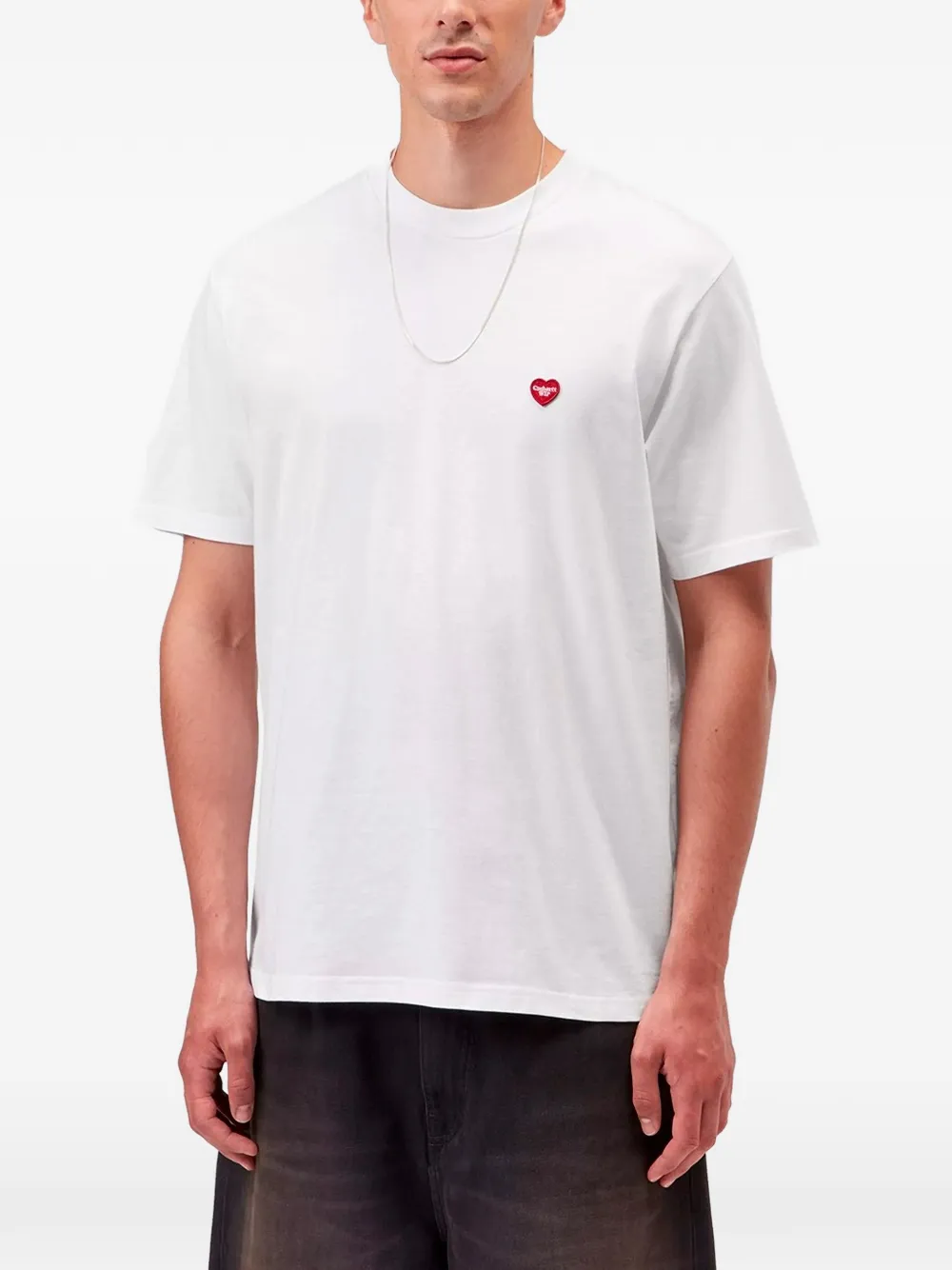 Carhartt WIP S S Small Heart T-shirt Wit