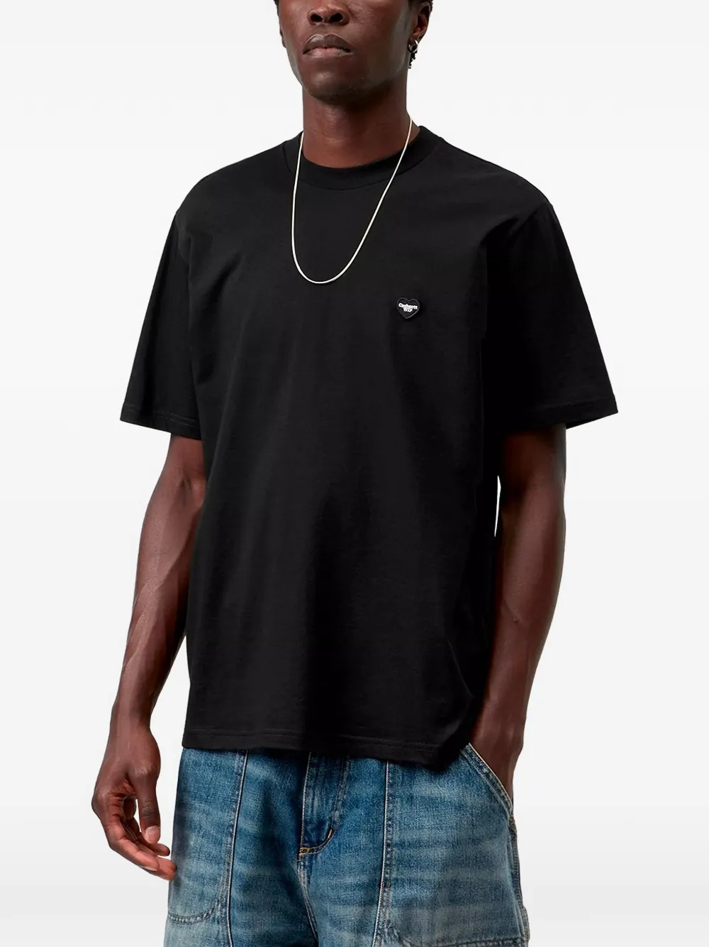 Carhartt WIP S S Small Heart T-shirt Zwart