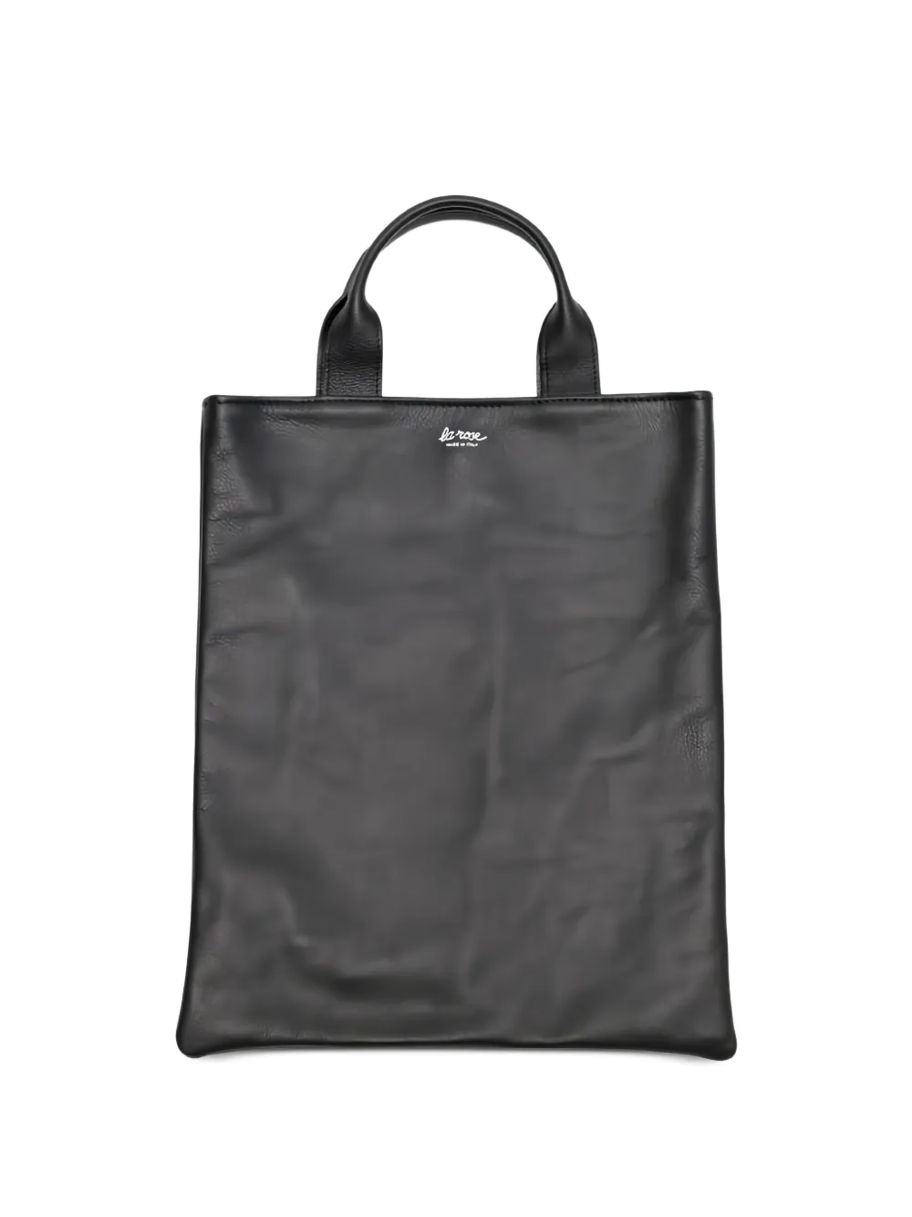 La-Rose logo-print leather tote bag
