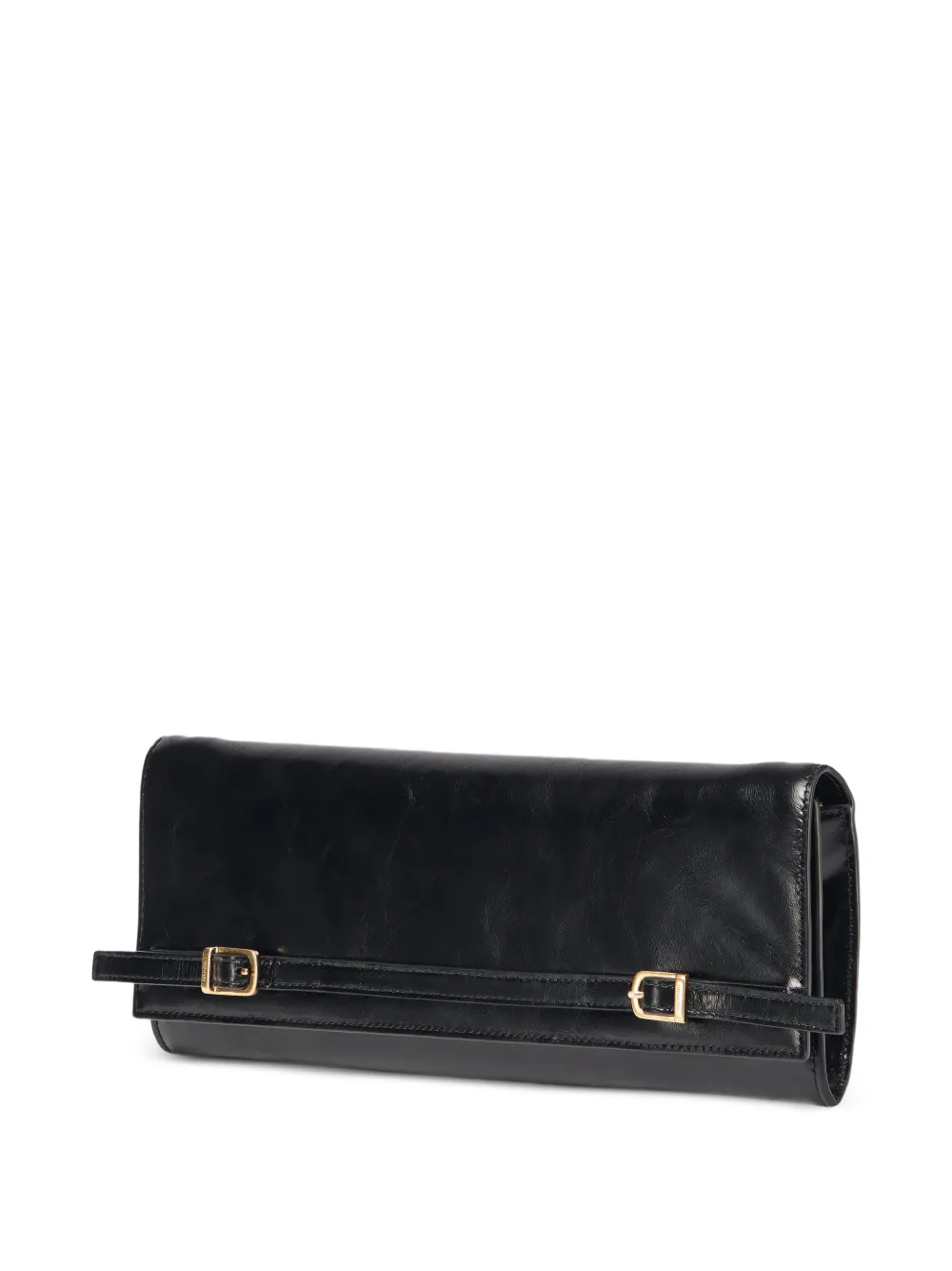SIMKHAI River East West leren clutch Zwart