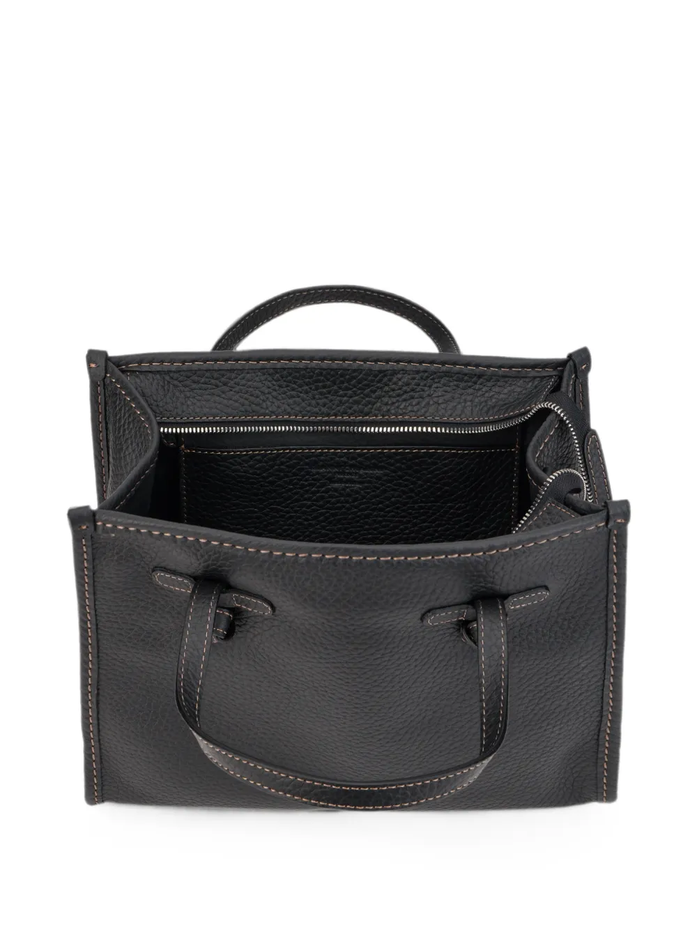 GIANNI CHIARINI Marcella leren shopper Zwart