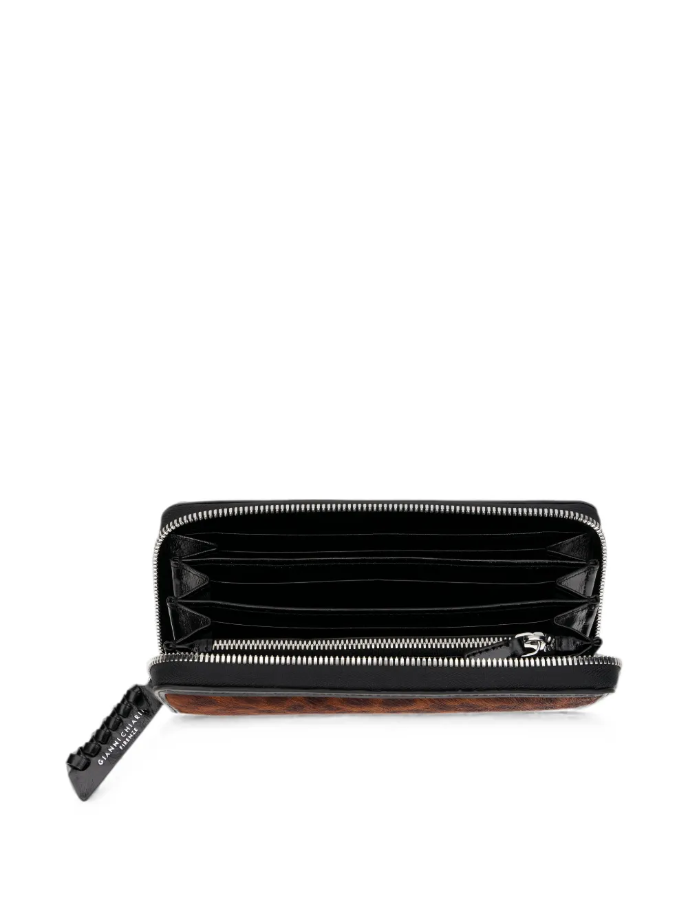 GIANNI CHIARINI Portemonnee met luipaardprint Bruin