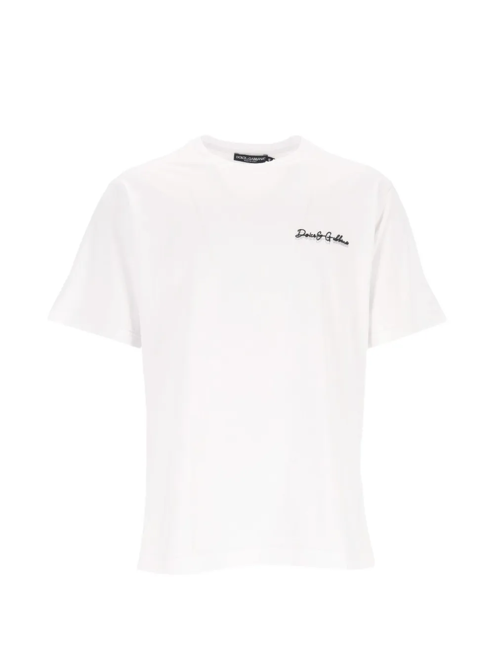 Dolce & Gabbana logo-embroidered T-shirt - Weiß
