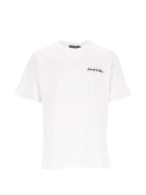 Dolce & Gabbana T-Shirt mit Logo-Stickerei