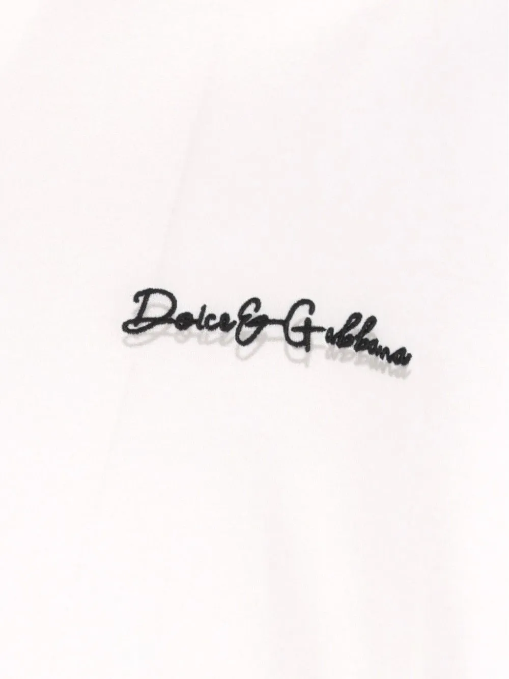 Dolce & Gabbana T-shirt met geborduurd logo Wit
