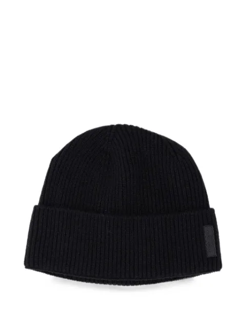 Giorgio Armani ribbed-knit cashmere beanie hat
