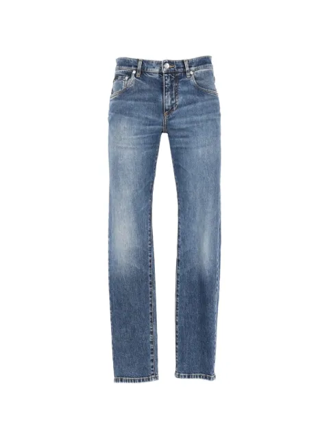 Dolce & Gabbana logo-plaque straight-leg jeans
