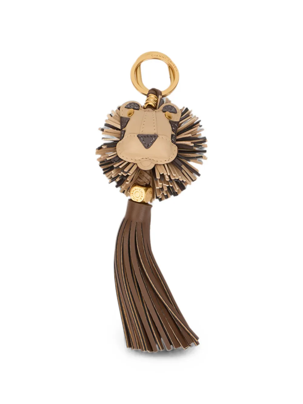 GIANNI CHIARINI lion-motif tassel keyring