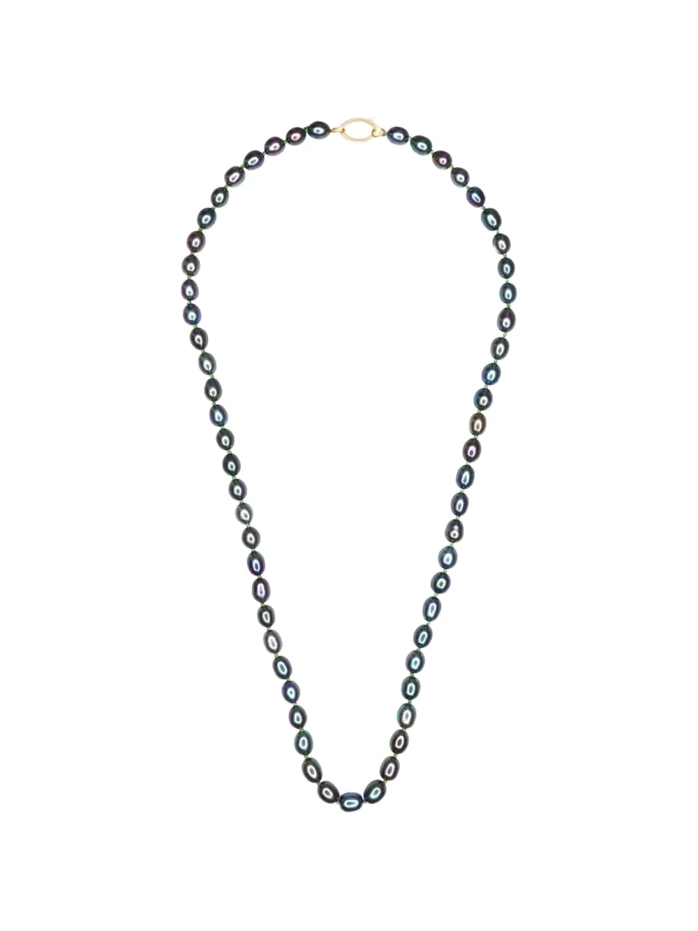 Yi Collection Black Pearl Fisheye Necklace