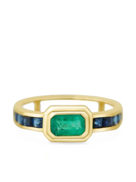 YI Collection Circa emerald and sapphire ring