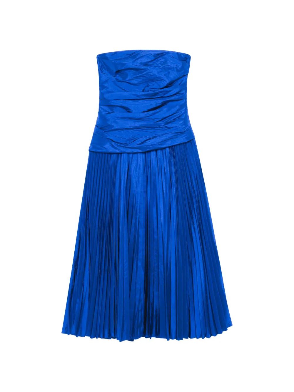 Simkhai Arie strapless pleated midi dress - Blu