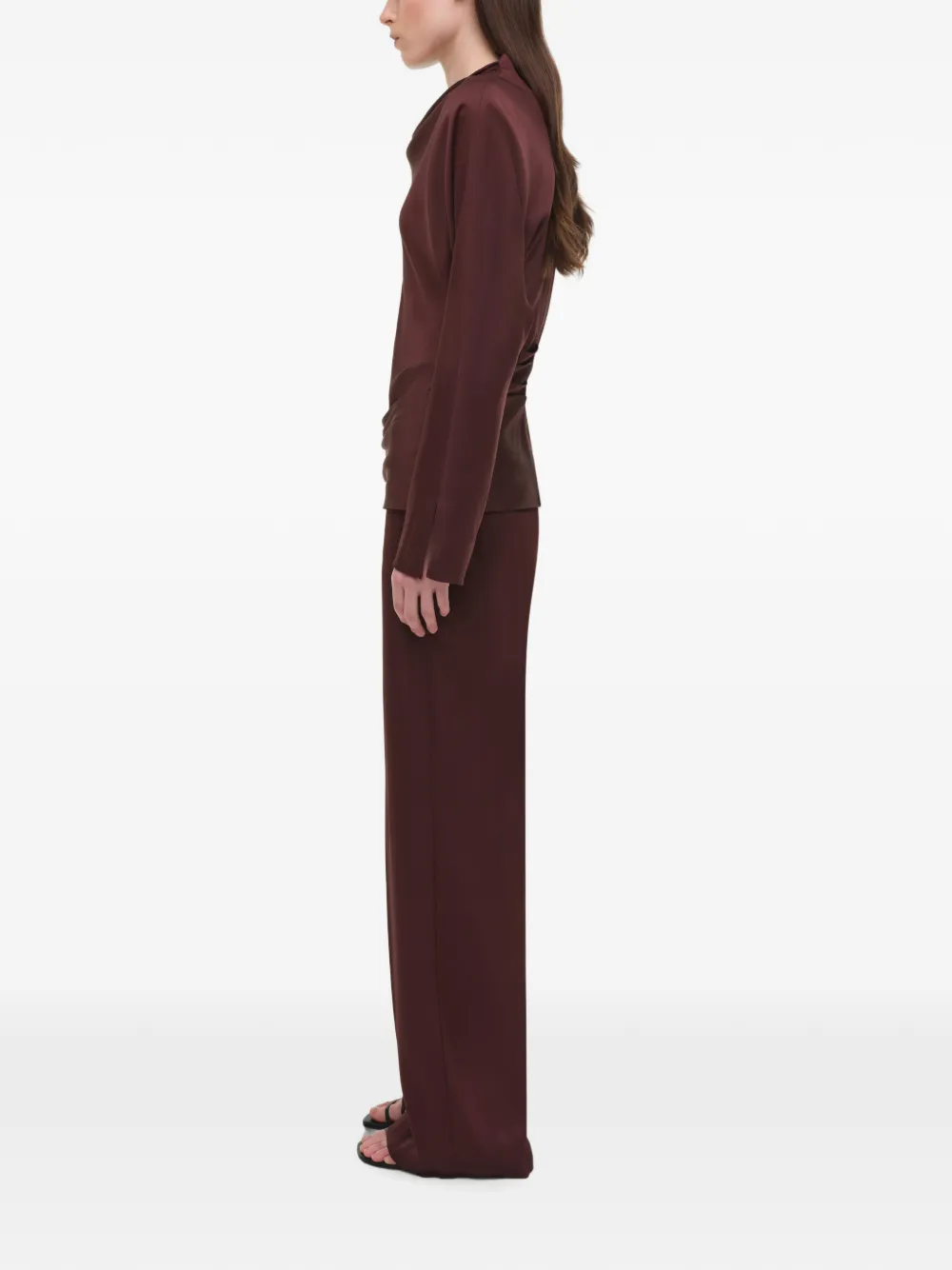 SIMKHAI Kyra high waist broek Rood