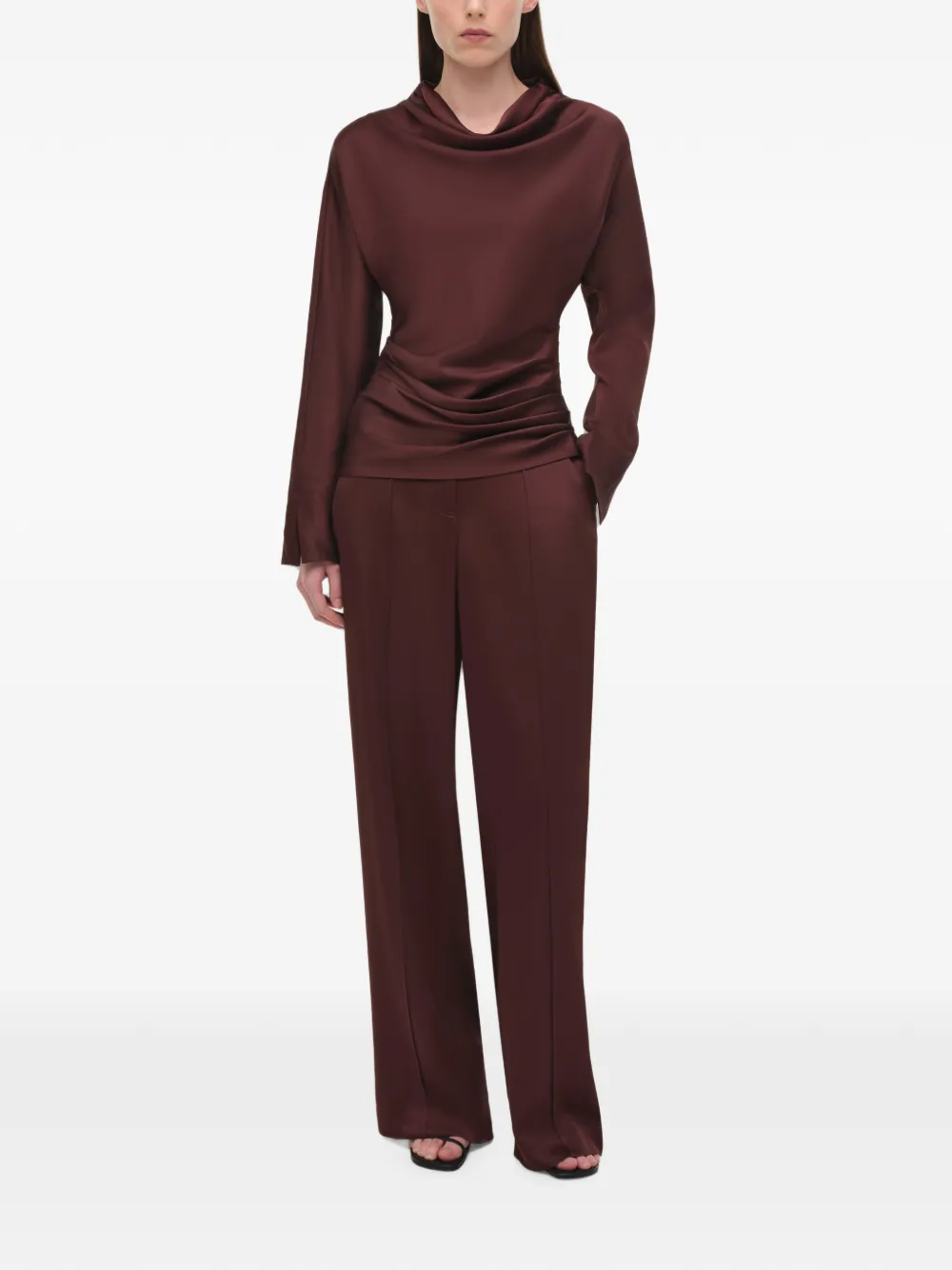 SIMKHAI Kyra high waist broek Rood