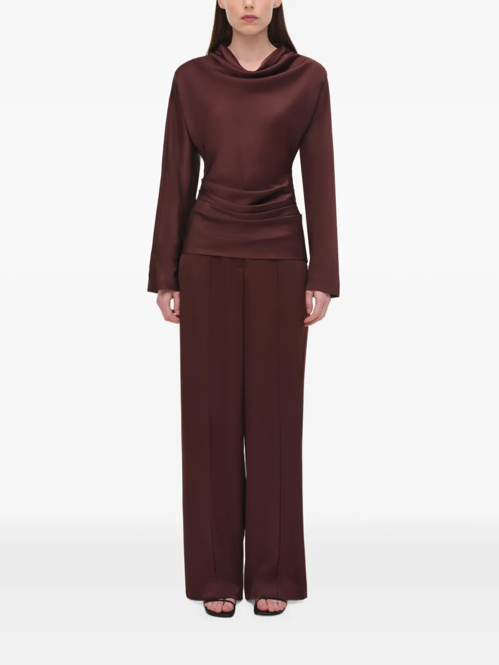 SIMKHAI Kyra high waist broek Rood
